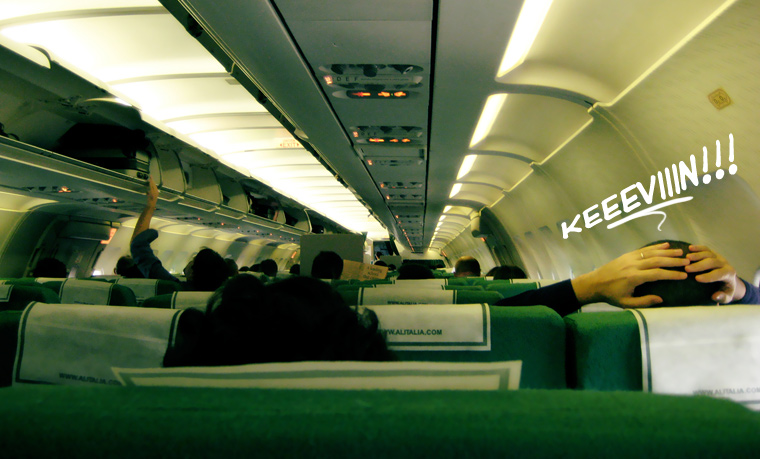 Interno aereo Alitalia